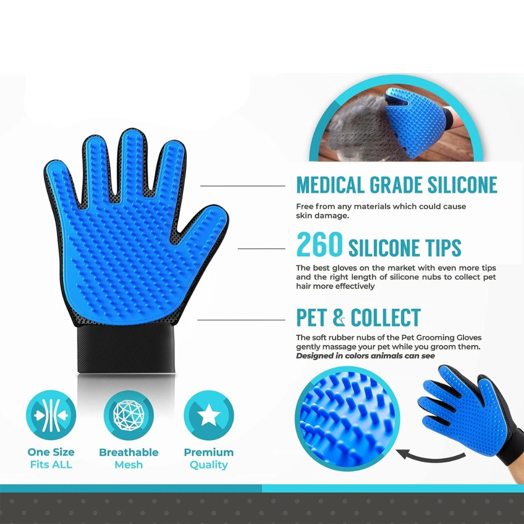 Pet Grooming Silicone Gloves