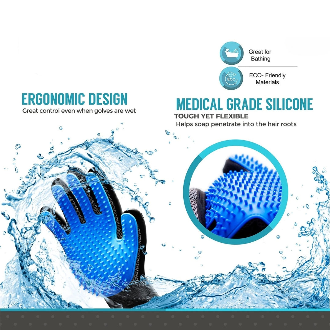 Pet Grooming Silicone Gloves
