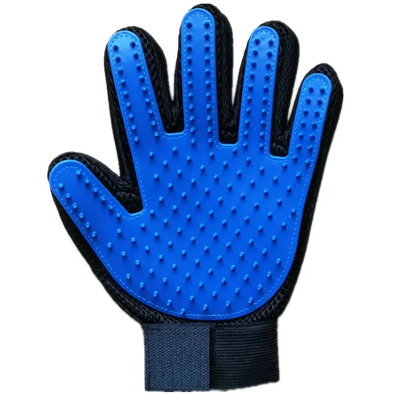Pet grooming silicone glove
Blue