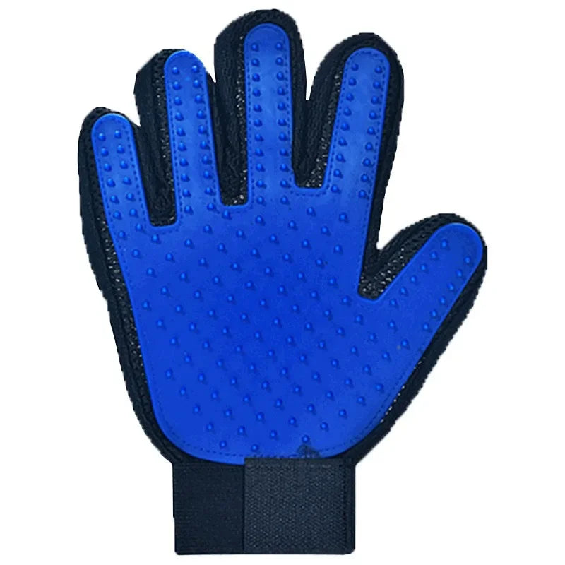 Pet grooming silicone glove
Blue