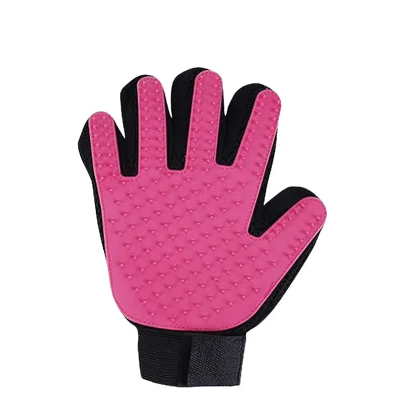 Pet grooming silicone glove
Pink