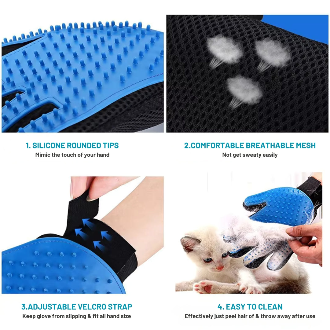 Pet Grooming Silicone Gloves