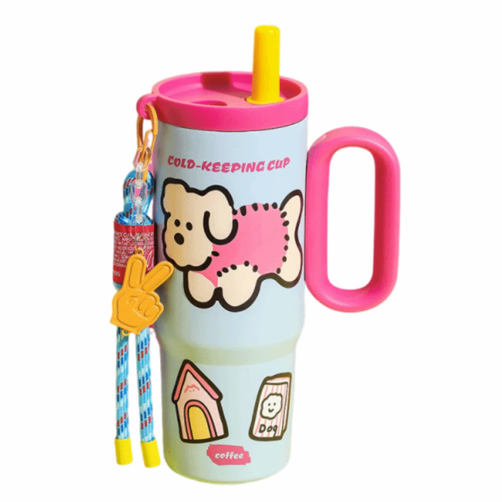 Stickered Smiley Sipper Tumbler