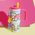 Stickered Smiley Sipper Tumbler