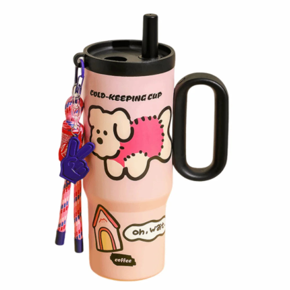 Stickered Smiley Sipper Tumbler