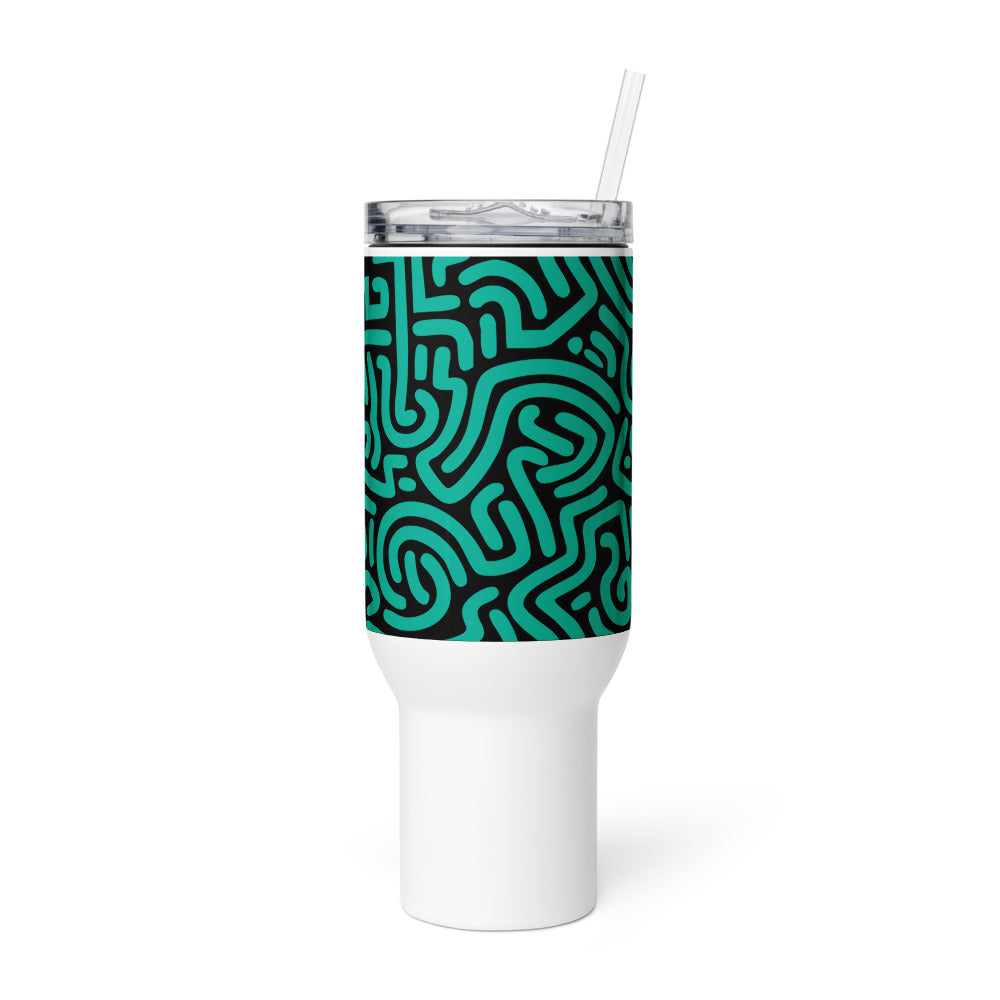 Neon Maze Tumbler 40 oz